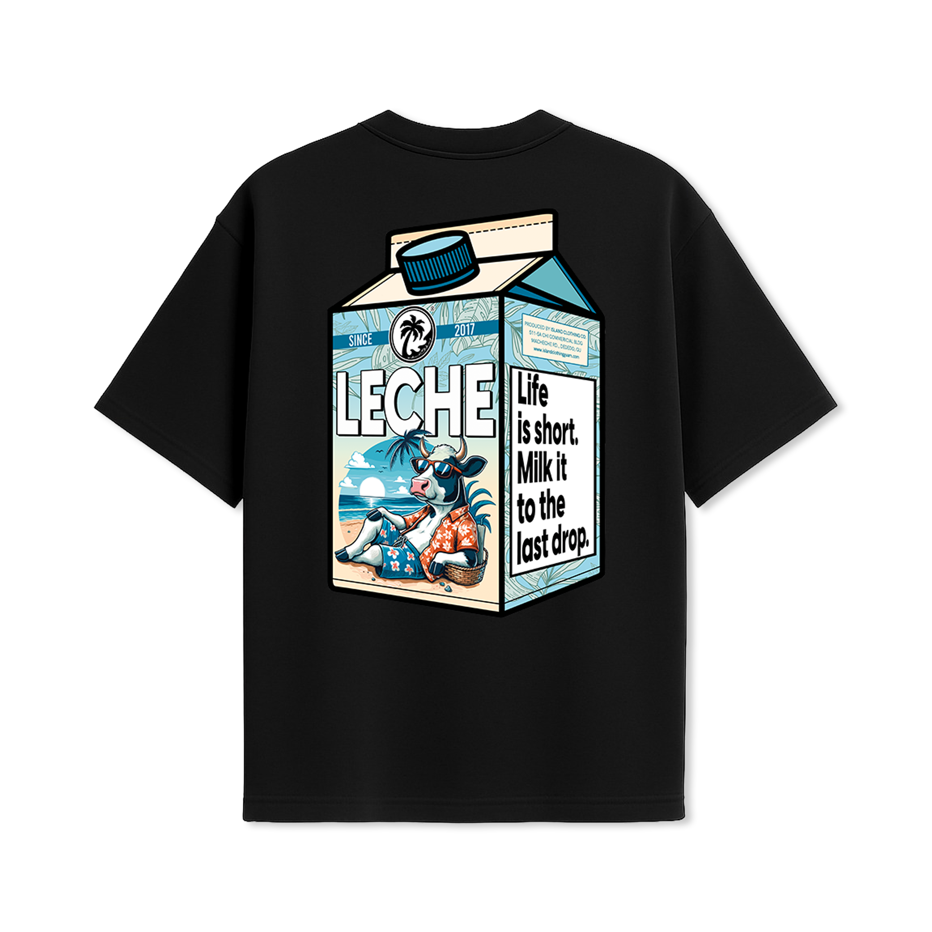 Leche Milk Life Is Short - UH77 Heavyweight Oversized