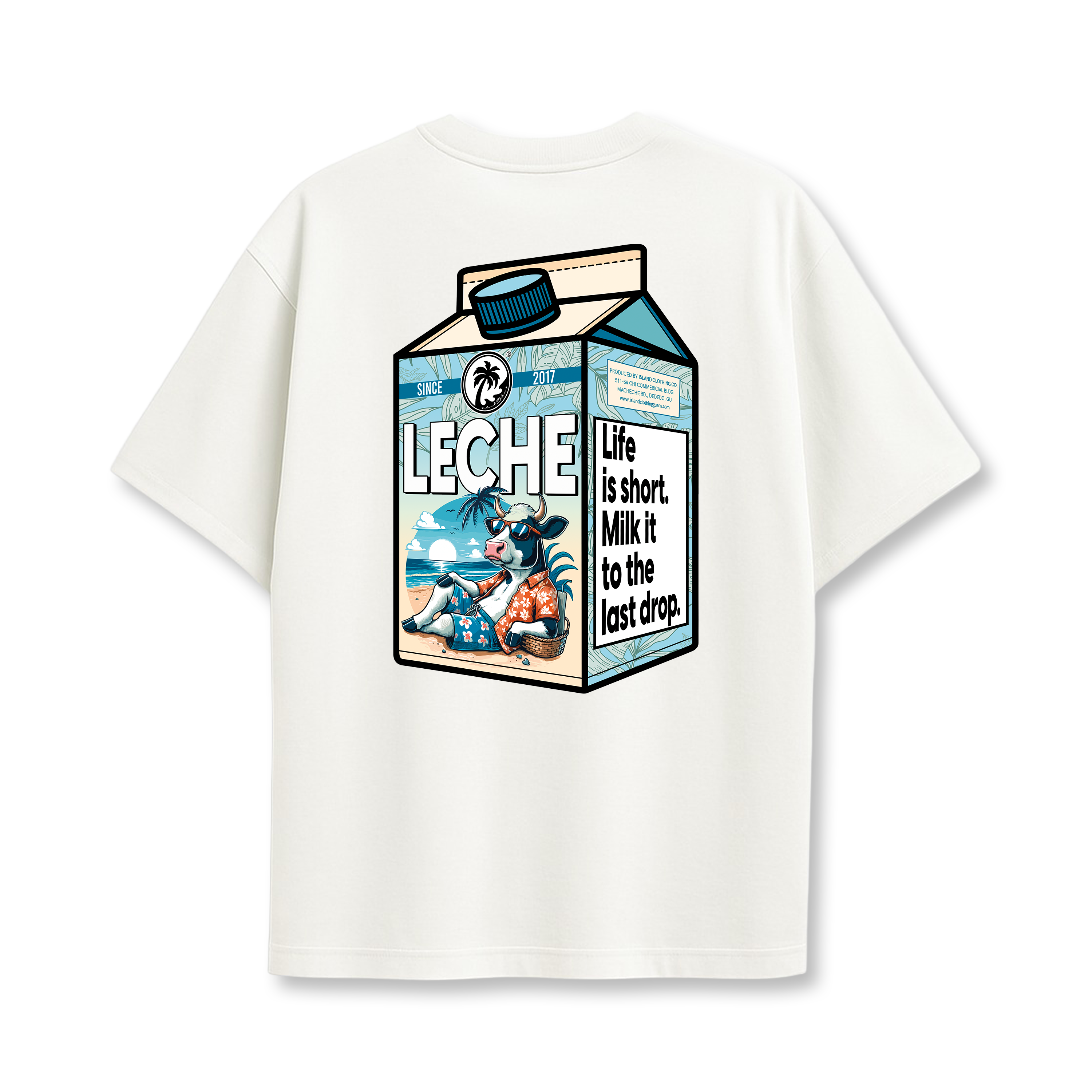 Leche Milk Life Is Short - UH77 Heavyweight Oversized