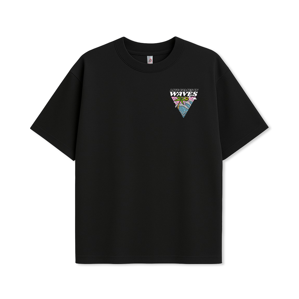 Life Comes In Waves - UH77 Heavyweight Oversized