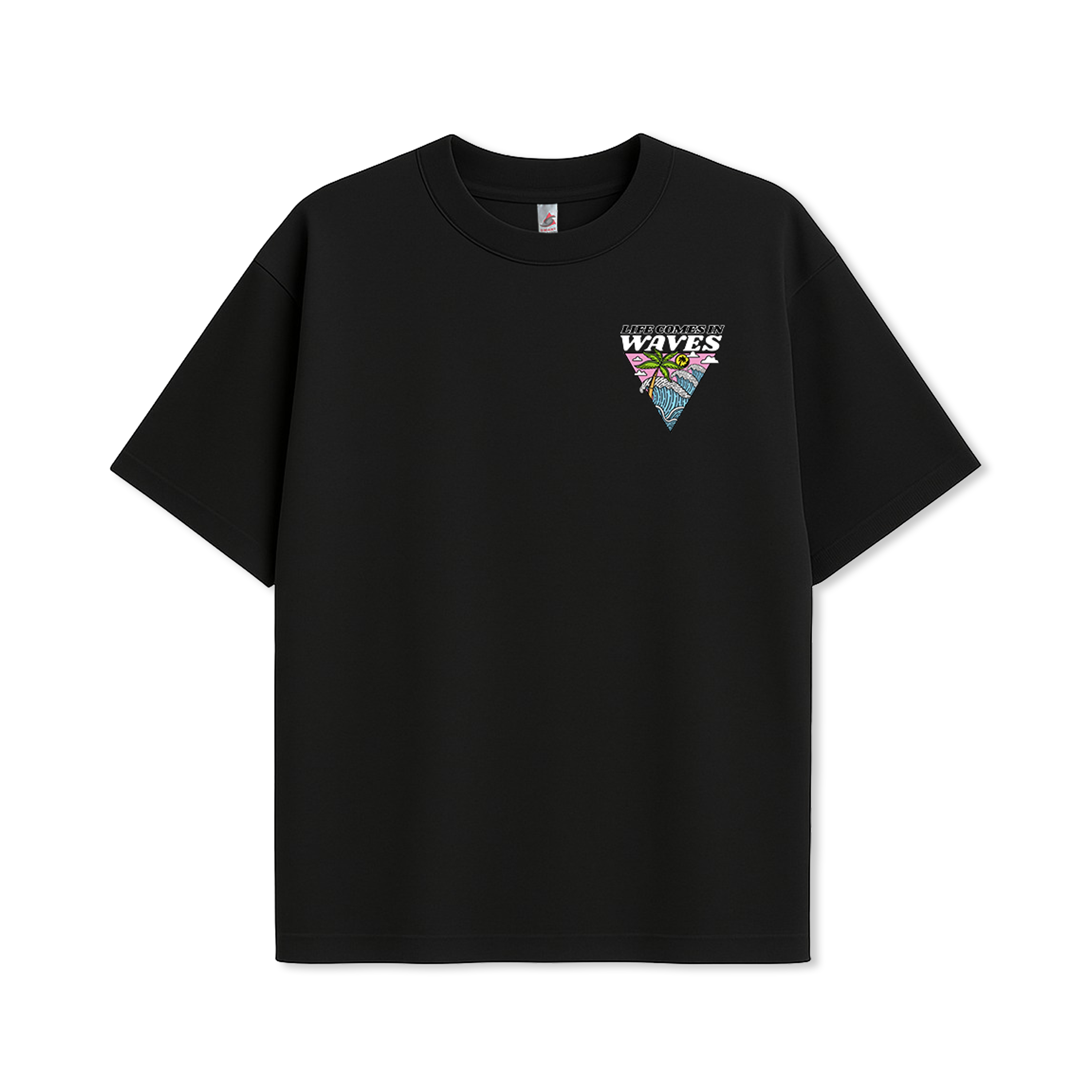 Life Comes In Waves - UH77 Heavyweight Oversized