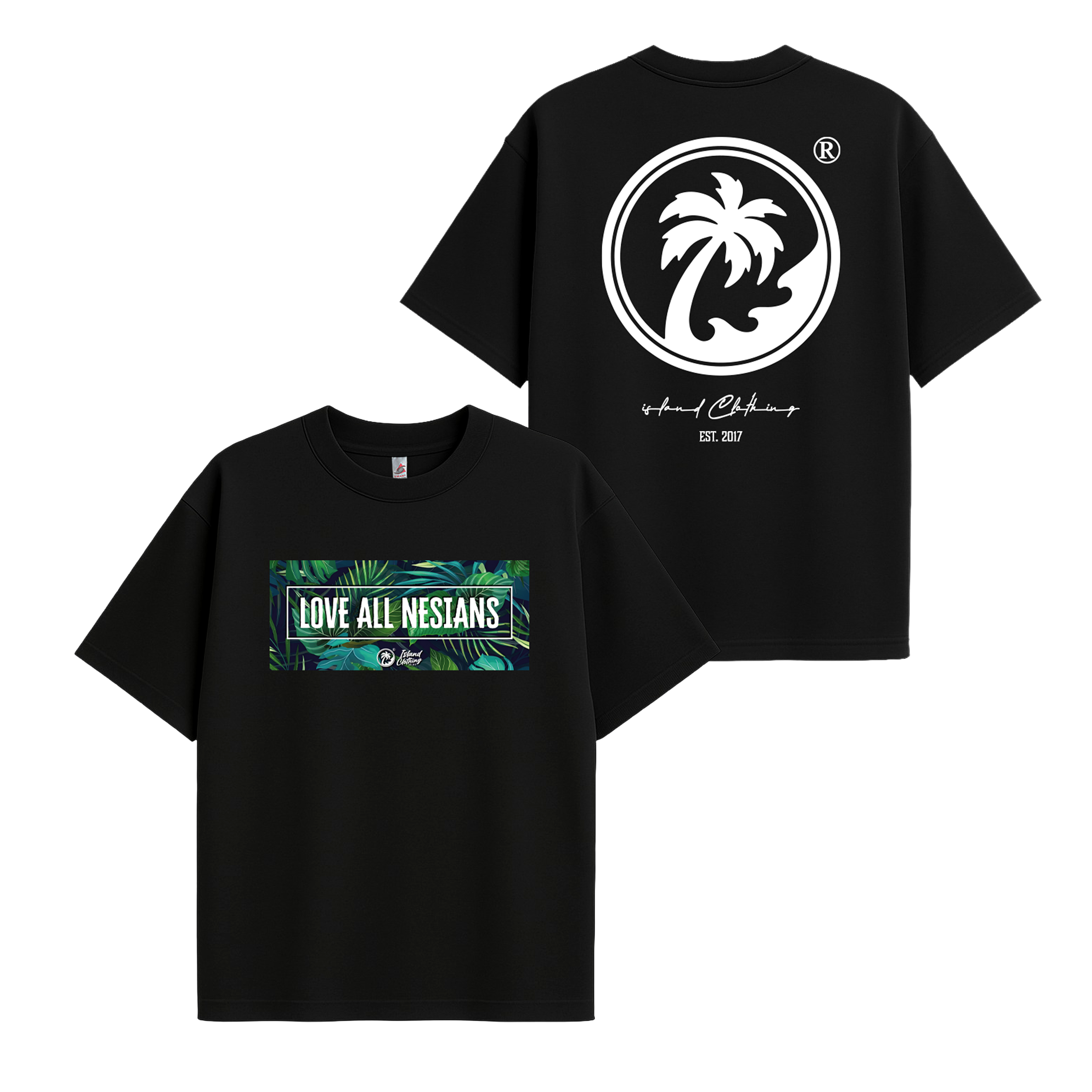 Love All Nesians - UH77 Heavyweight Oversized