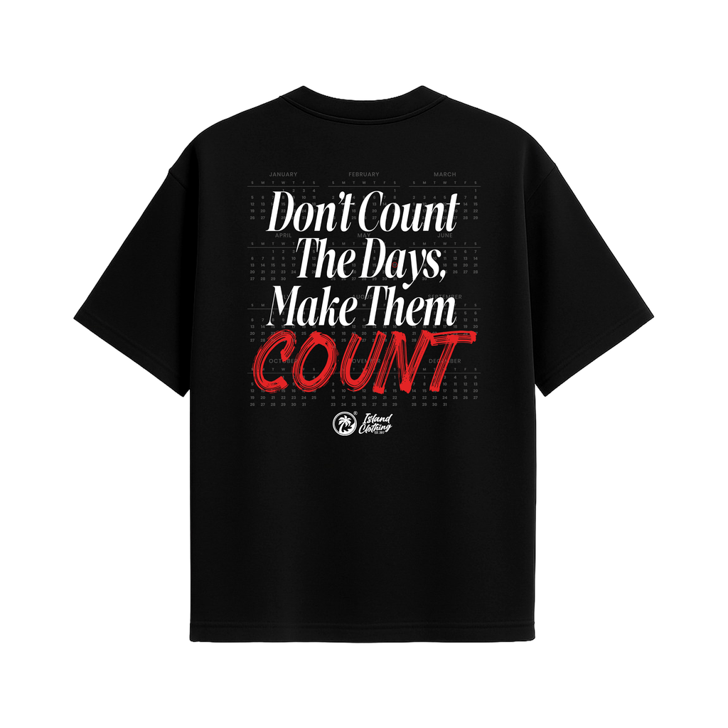 Make Them Count - UH77 Heavyweight Oversized Black