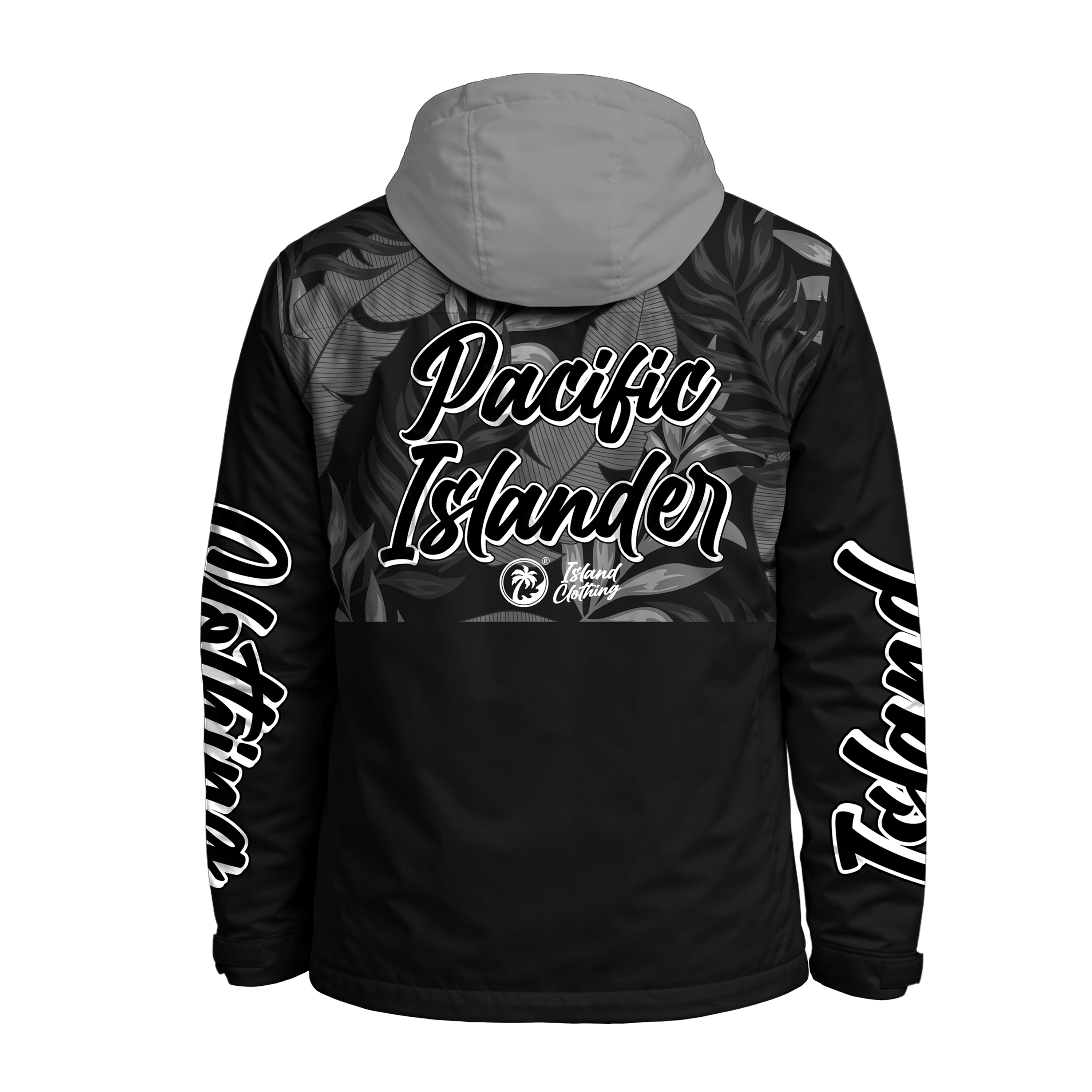 Pacific Islander Tropical Gray Windbreaker - Sublimation
