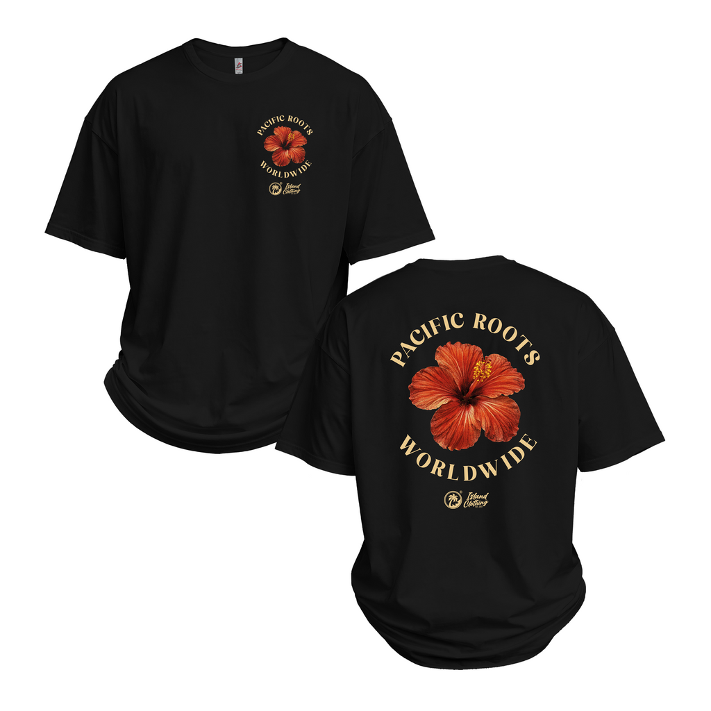 Pacific Roots Pacific Roots - UH77 Heavyweight Oversized - Black – Island Clothing Guam