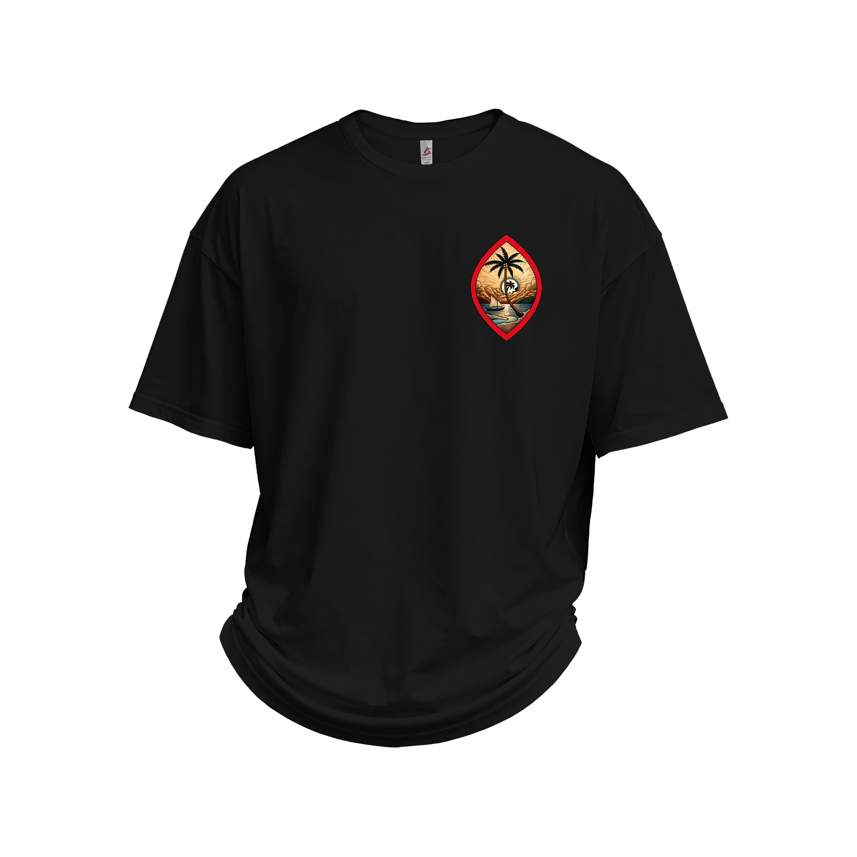 Paradise in the Pacific  - UH77 Heavyweight Oversized - Black