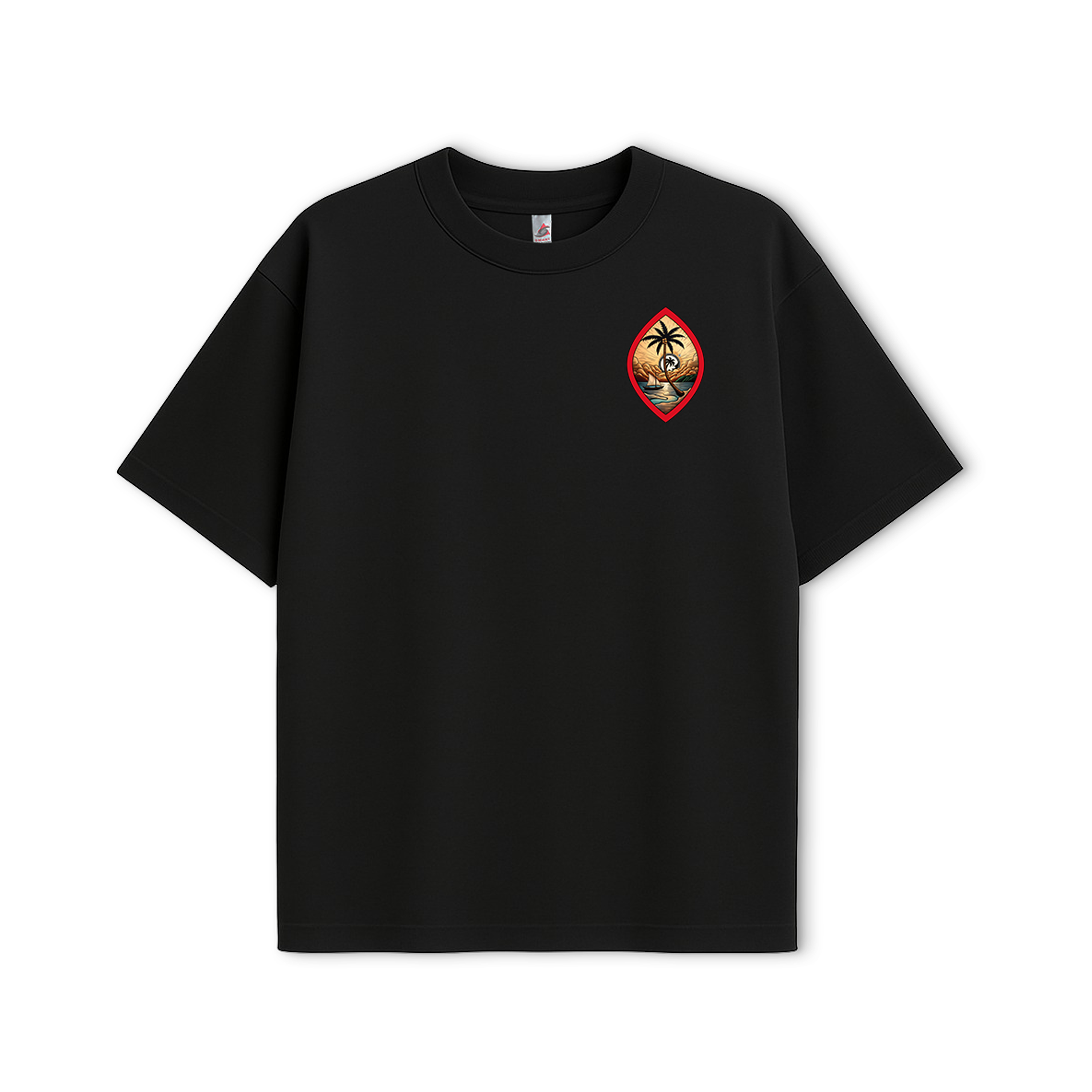 Paradise in the Pacific  - UH77 Heavyweight Oversized - Black