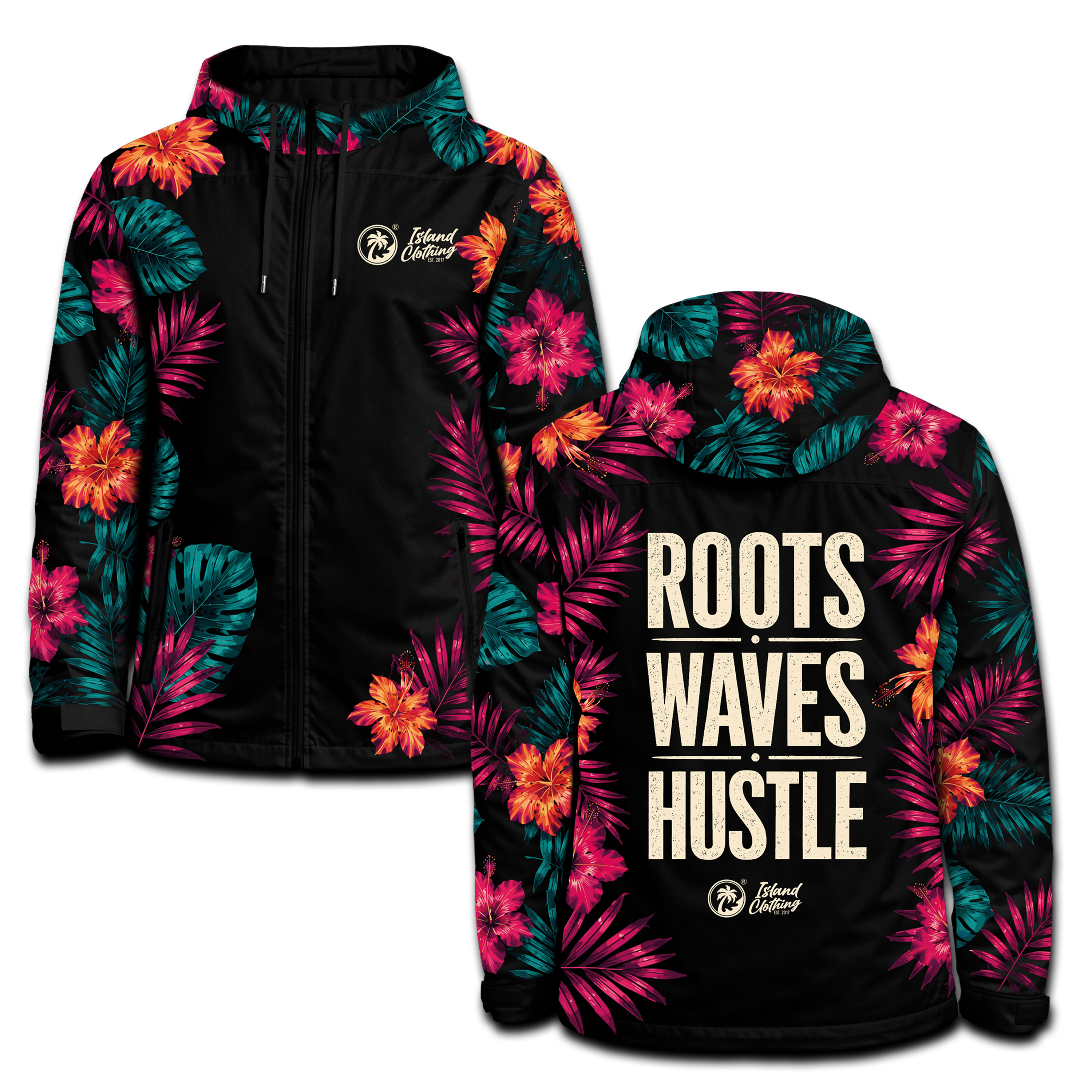 ROOTS . WAVES . HUSTLE - HEAVY DUTY Windbreaker - Sublimation