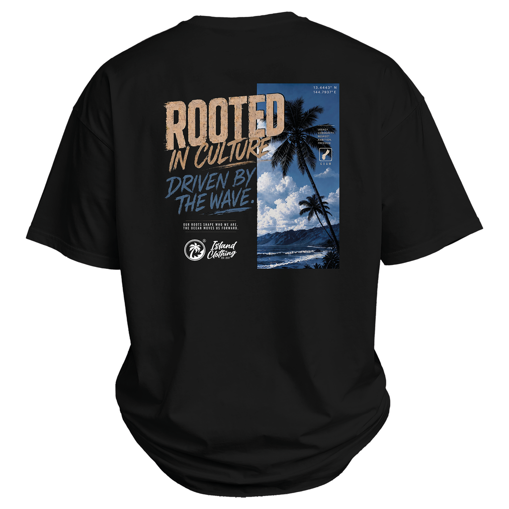 Rooted in Culture - UH77 Heavyweight Oversized Black
