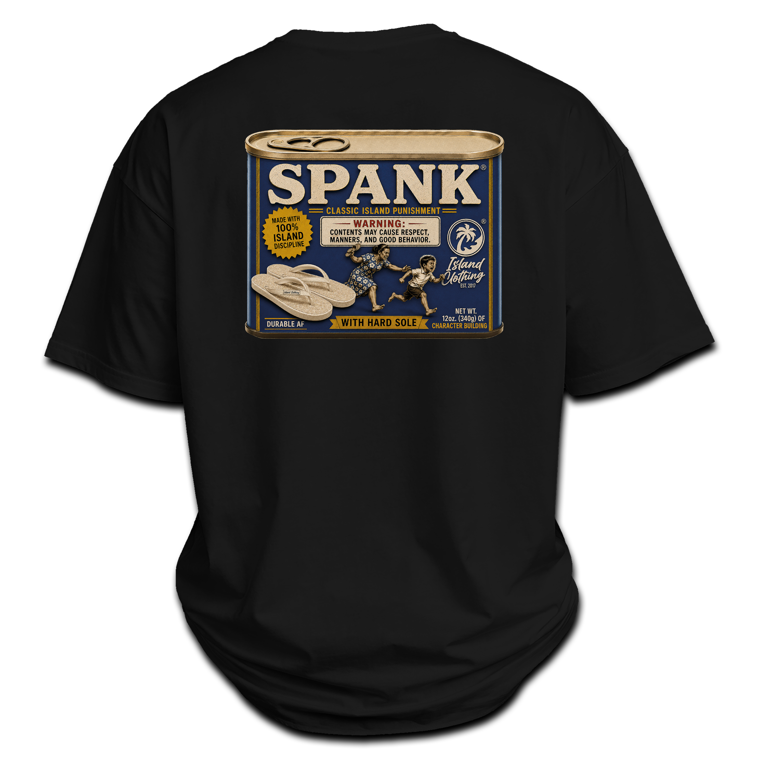 IC SPANK - UH77 Heavyweight Oversized Black