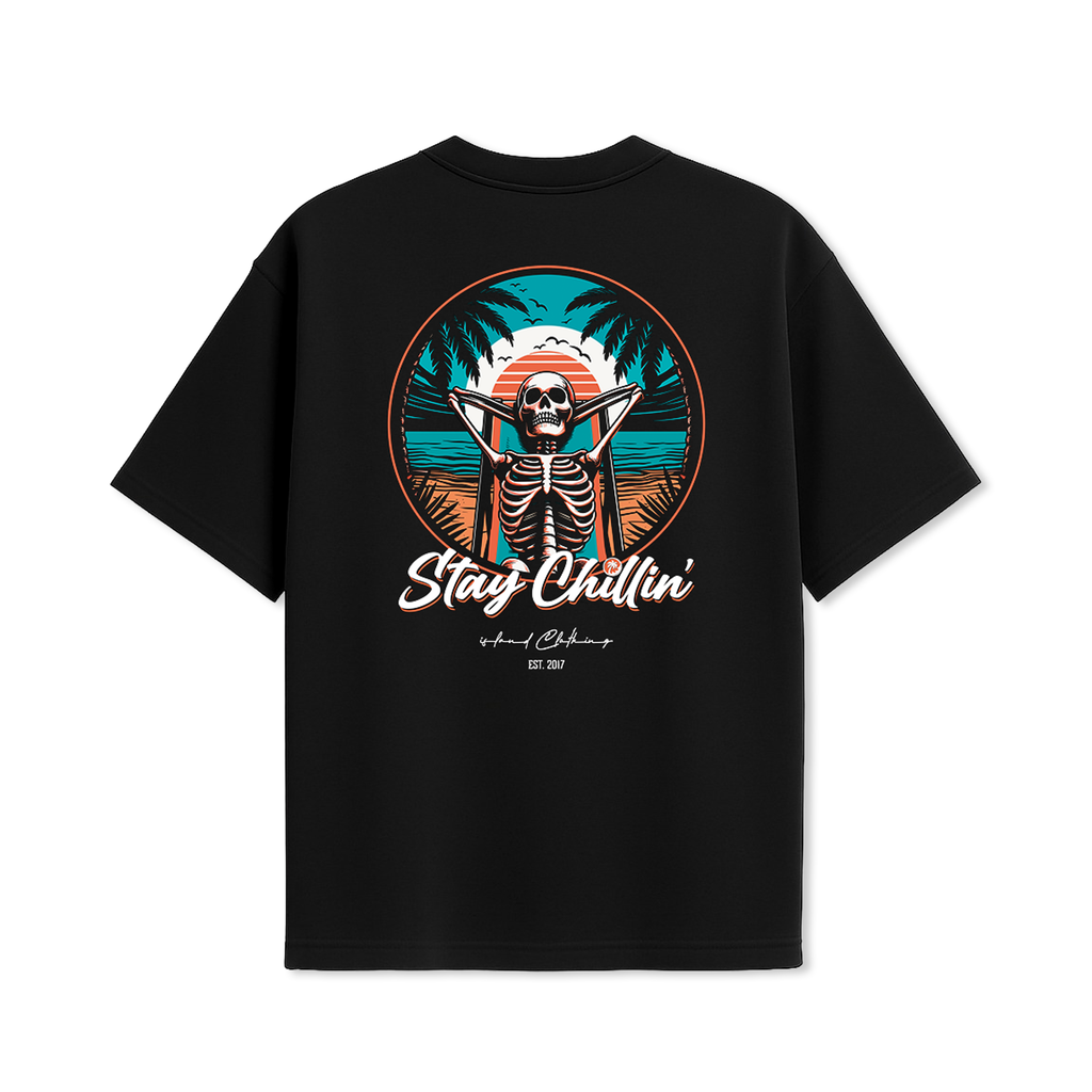 Stay Chillin - UH77 Heavyweight Oversized - Black