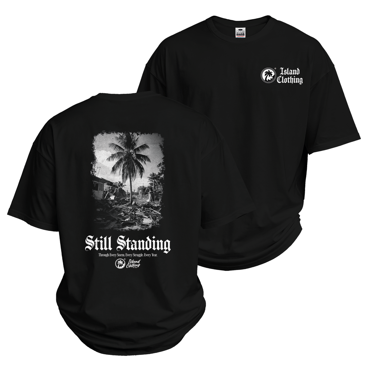 Still Standing - UH77 Heavyweight Oversized - Black