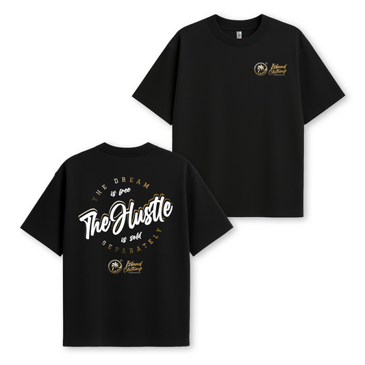 The Hustle Puff & Gold - Heavy Weight Oversized Tee - UH77