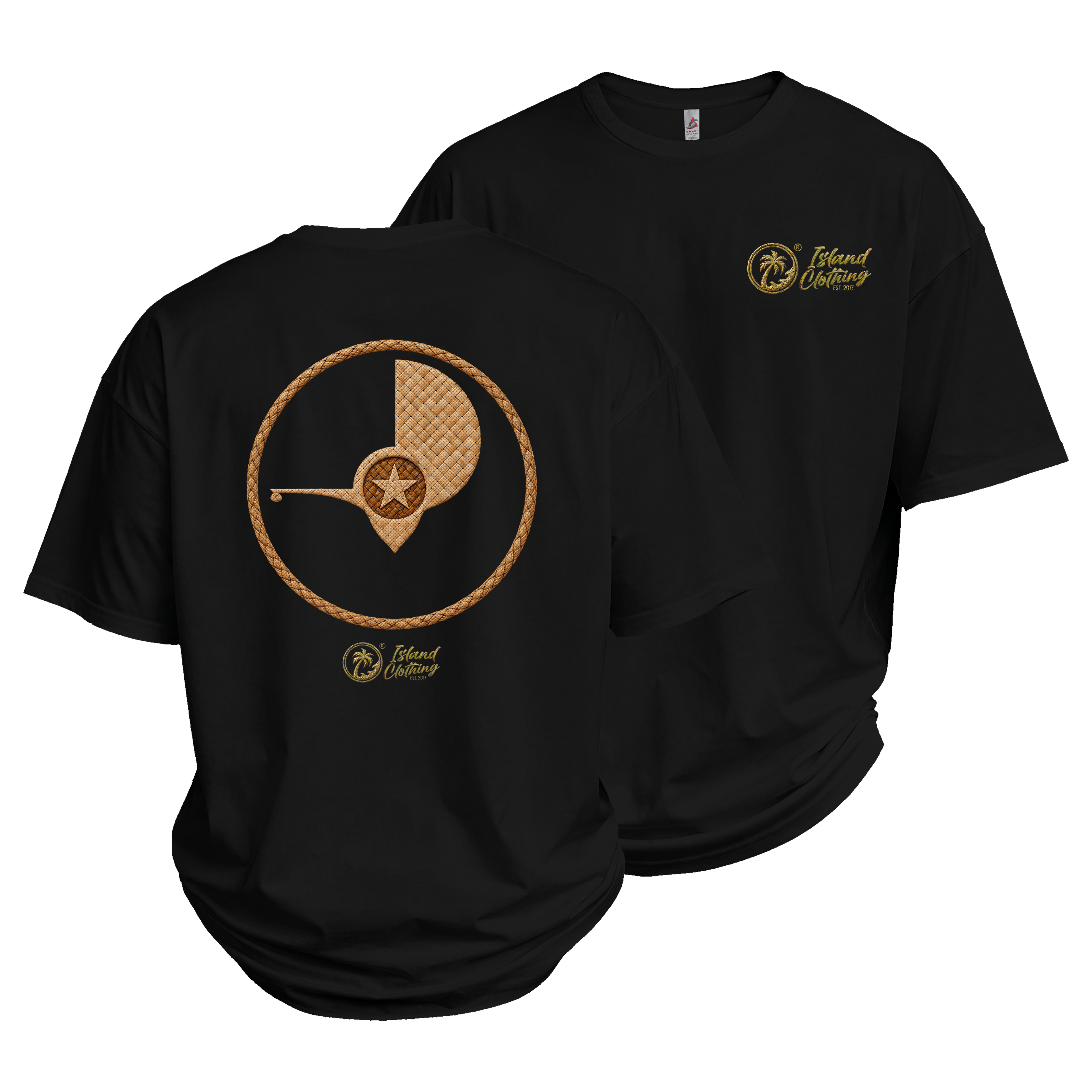 Yap Weave - UH77 Heavyweight Oversized Black