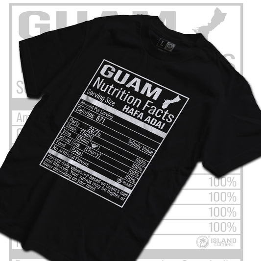 Guam Nutrition Facts BLACK