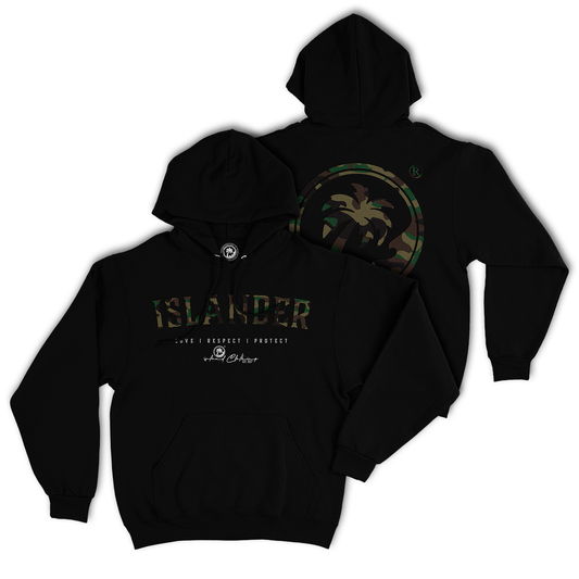 ISLANDER CAMO Pullover: Black