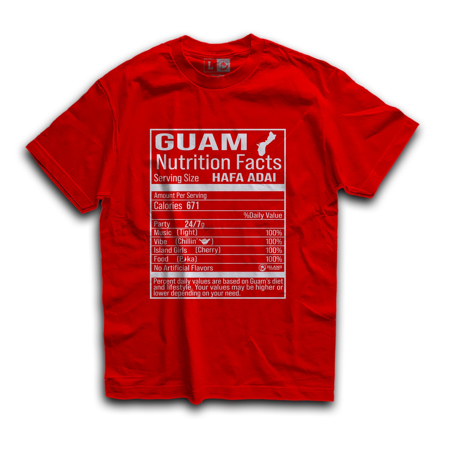 Guam Nutrition Facts RED